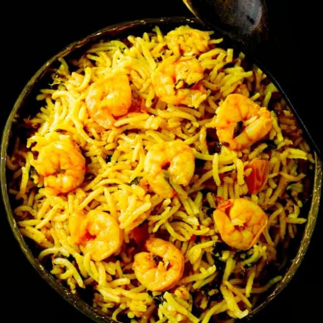 Shrimp Biryani.