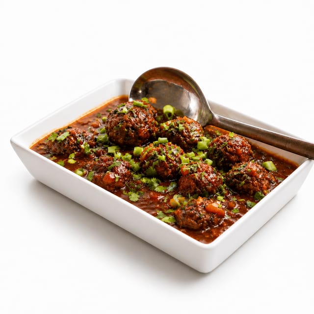 Veg Manchurian.