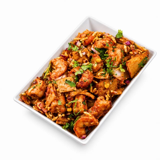 Shrimp/Chicken Chaat.