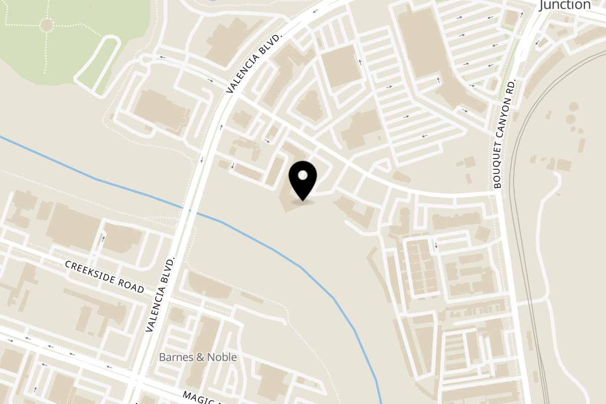 Map showing the location of Great Indian Kitchen Great Indian Kitchen on 23460 Cinema Dr A in Valencia